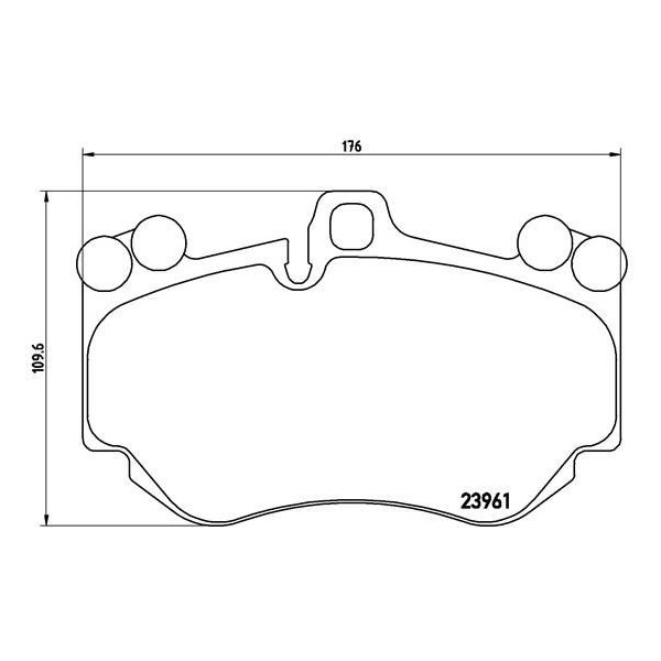 BRK PADS FT CAYENNE 03-10 image