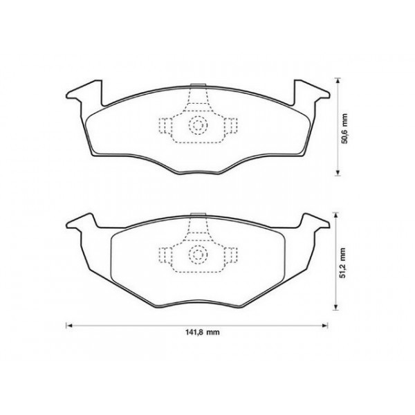 BRK PAD SET FT SEAT VW 77-02 image