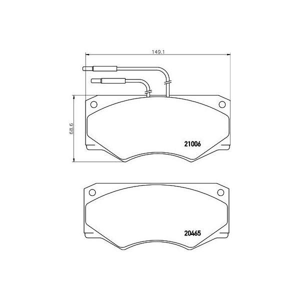 Brake Pad Set - Disc Brake Iveco 83-96 image
