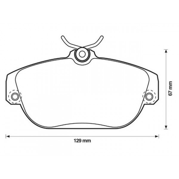 BRK PAD SET FT VOLVO 83-98 image