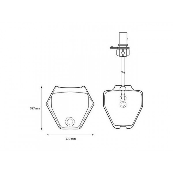 BRK PAD SET FT AUDI VW 97-16 image