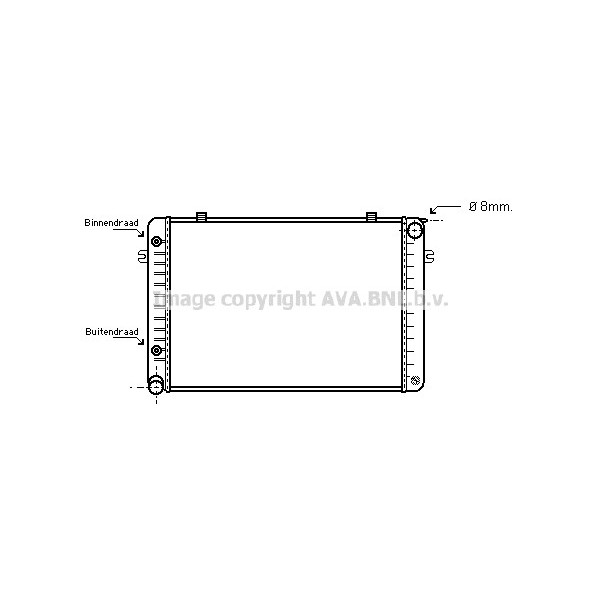 RAD MERC 420SL 500SL 86-89 image