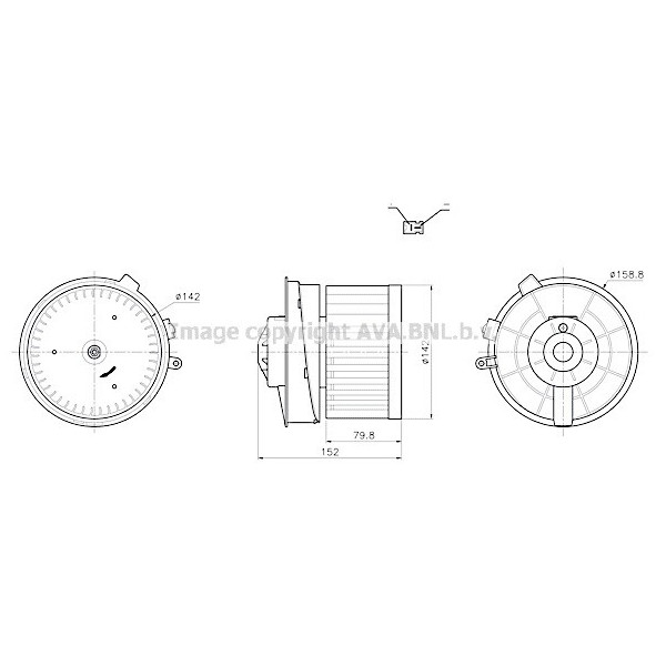 Interior Blower Nissan 06-14 image