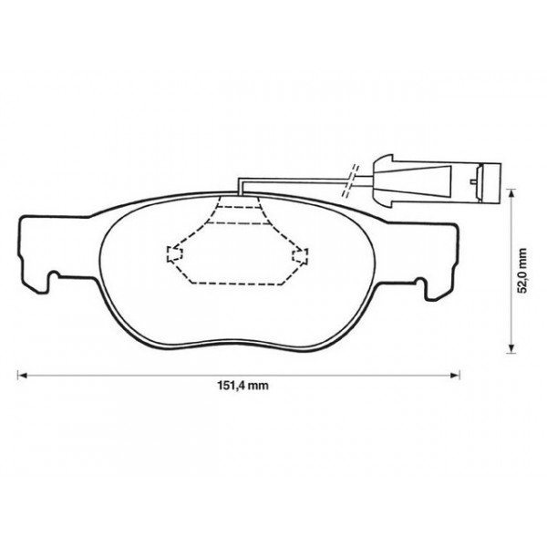 BRK PAD SET FT ALFA ROMEO FIAT 81-12 image