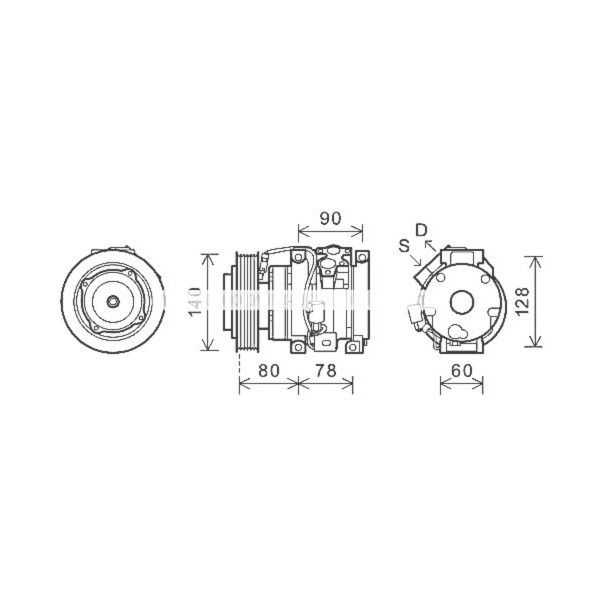 CMPRSSR TOYO CELICA 00-06 image