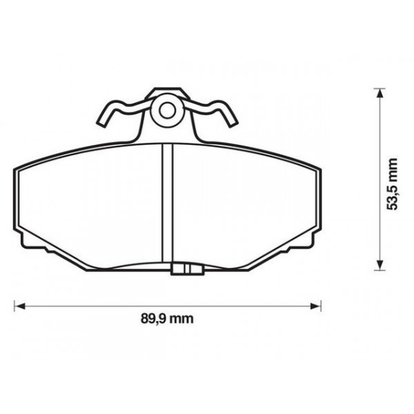 Brake Pad Set - Disc Brake Volvo 84-00 image