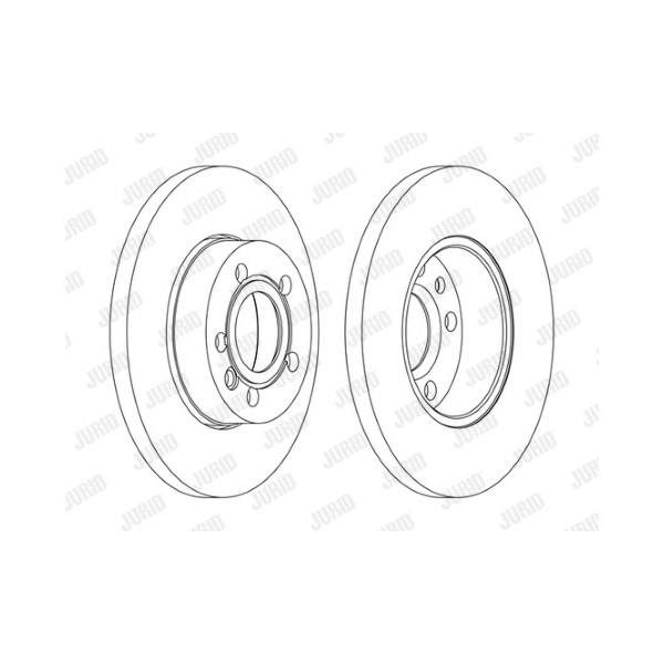 SINGLE BRK DISC FT VW CARAVELLE TRANSPORTER 96-03 image