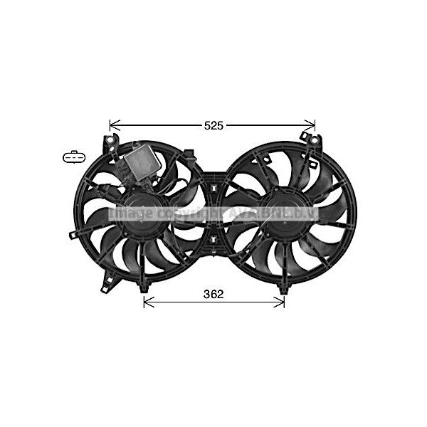 CLG FAN INFINITI EX35 35 I 08-20 image
