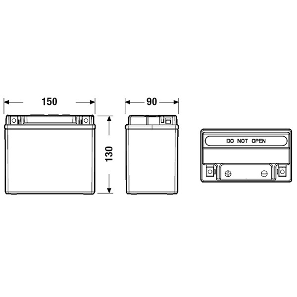 2YR AGM EXIDE AUXILIARY BATTERY image
