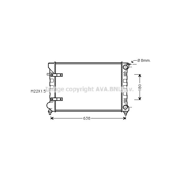 RADIATOR VW 80-92 image