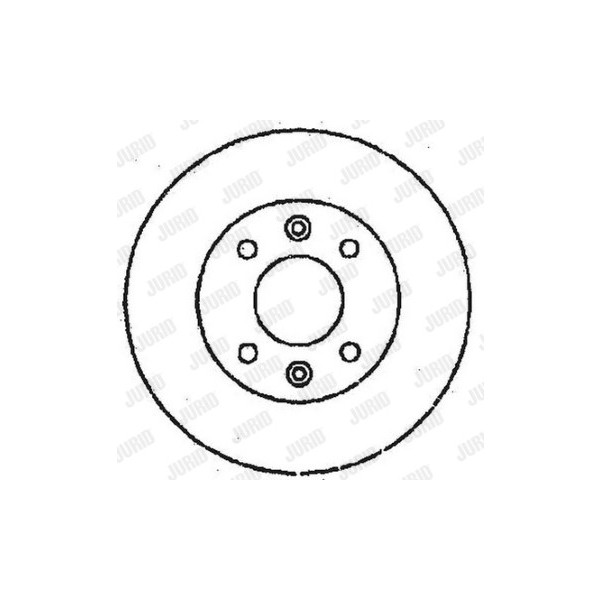 SINGLE BRK DISC FT CITR BERLINGO PEUG PARTNER 82-08 image