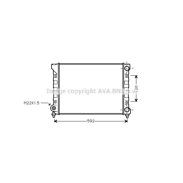 RAD VW PASSAT 90-92 image