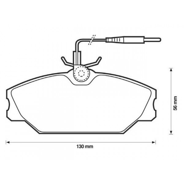 BRK PAD SET FT PEUGEOT RENAULT 84-03 image