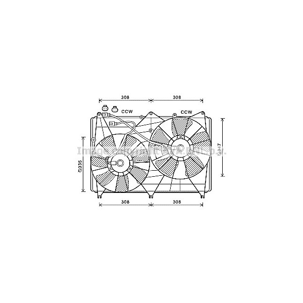 COOLING FAN SUZU GRAND VITARA 05-15 image