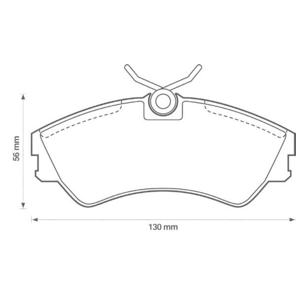 Brake Pad Set - Disc Brake VW 90-03 image