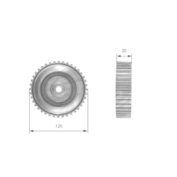 CRANKSHAFT PULLEY SCENIC 19DTI 99-03 image