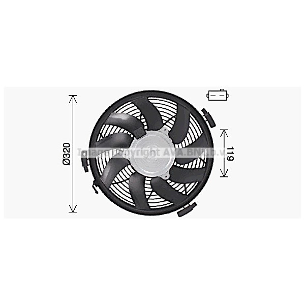 CLG FAN MERC SPRINTER VW CRAFTER 06-19 image