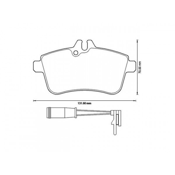 BRK PAD SET FT MERCEDES 04-12 image