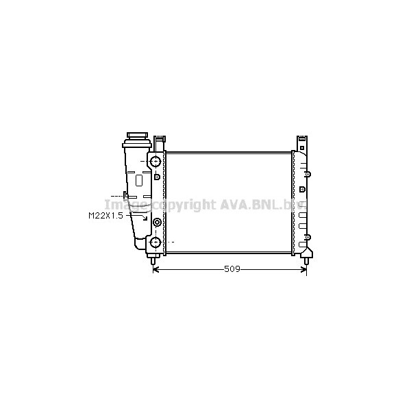 RAD FIAT UNO 83-94 image