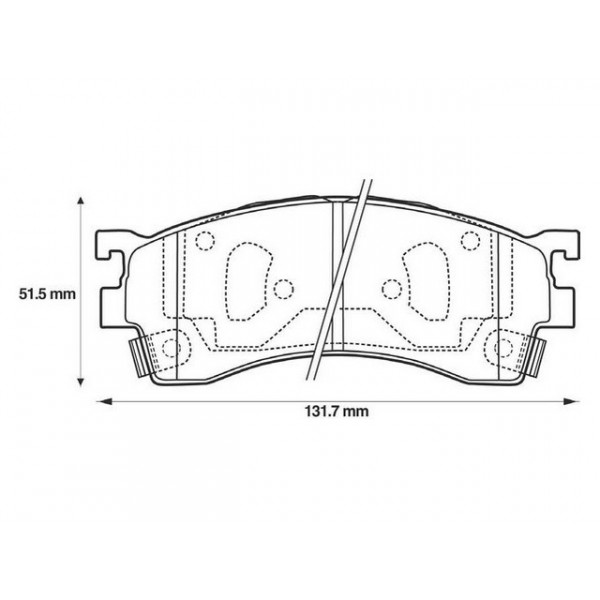 BRK PAD SET FT FORD MAZDA 89-05 image