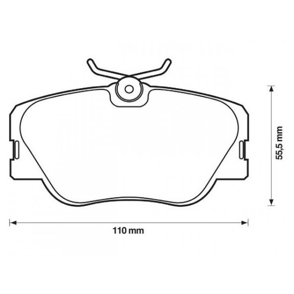 BRK PAD SET FT CITRO?N MERCEDES PEUGEOT 84-00 image