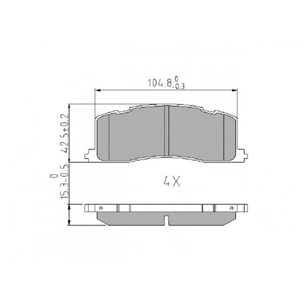 BRK PAD SET R TOYOTA 90-02 image