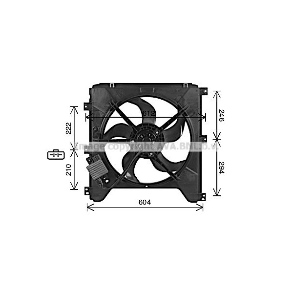 CLG FAN SSANG KYRON 06-12 image