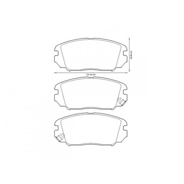 BRK PAD SET FT HYUNDAI KIA 05-12 image