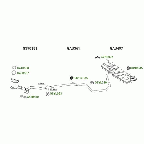 GT Exhausts Exhaust System image