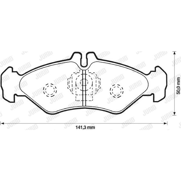 BRK PAD SET R MERCEDES VW 95-06 image
