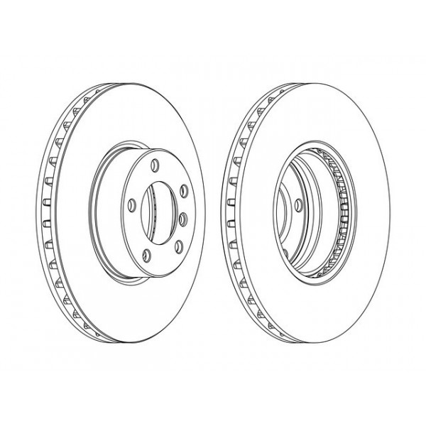 SGL BRK DISC FT BMW 5 SER 00-04 image