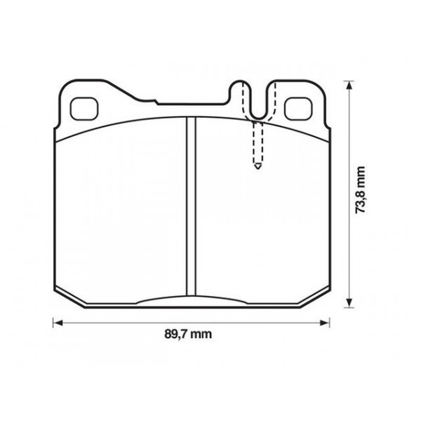 BRK PAD SET FT MERCEDES 71-91 image
