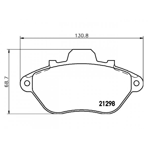 BRK PADS FT PEUG 605 90-91 image
