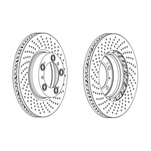 SGL BRK DISC FT RH PORSCHE 911 BOXSTER 97-13 image