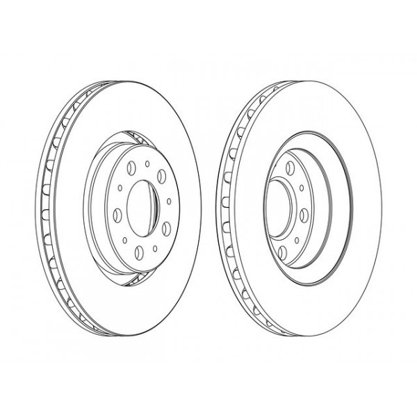 SGL BRK DISC FT VOLV S60 S80 V70 XC70 96-10 image