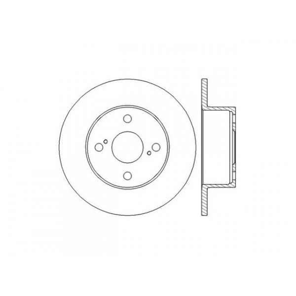 PR BRK DISC R TOYO COROLLA 97-02 image