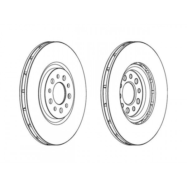 SGL BRK DISC FT ALFA 159 BRERA SPIDER 06-18 image