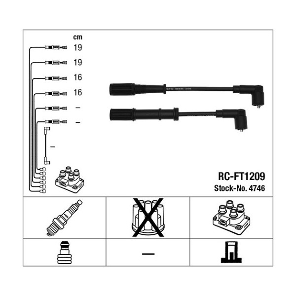 Electric Cable Set Alfa Romeo Fiat Ford 05-21 image