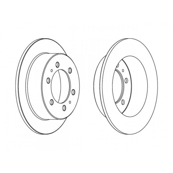 PR BRK DISC R DAEWOO KORANDO MUSSO 96-11 image