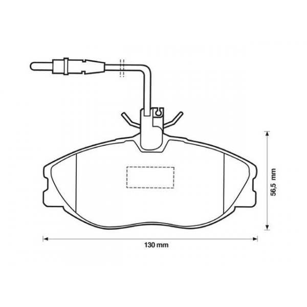 BRK PAD SET FT CITRO?N PEUGEOT 93-06 image