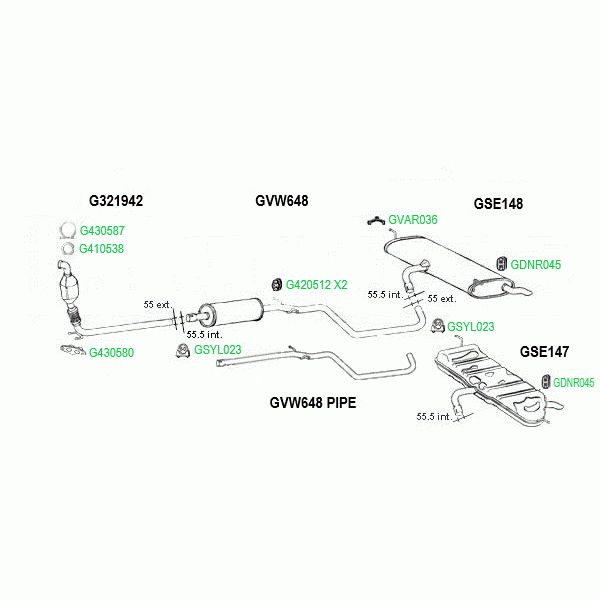 GT Exhausts Exhaust System image