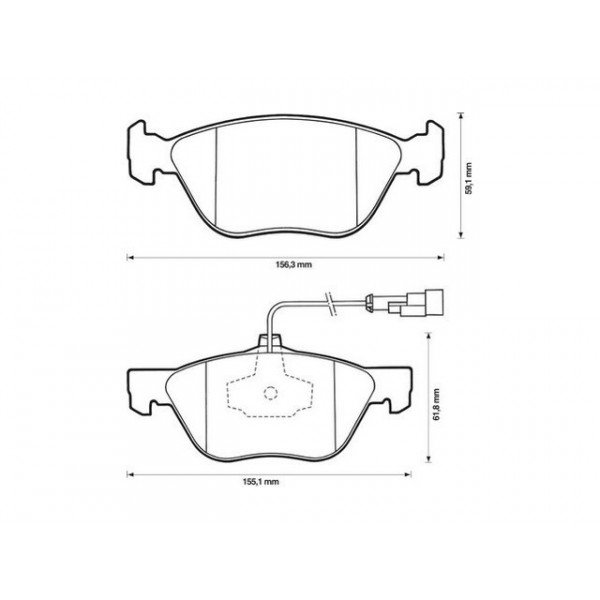 BRK PAD SET FT ALFA ROMEO FIAT 90-18 image