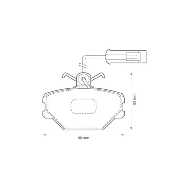 BRK PAD SET FT FIAT YUGO ZASTAVA 80-08 image