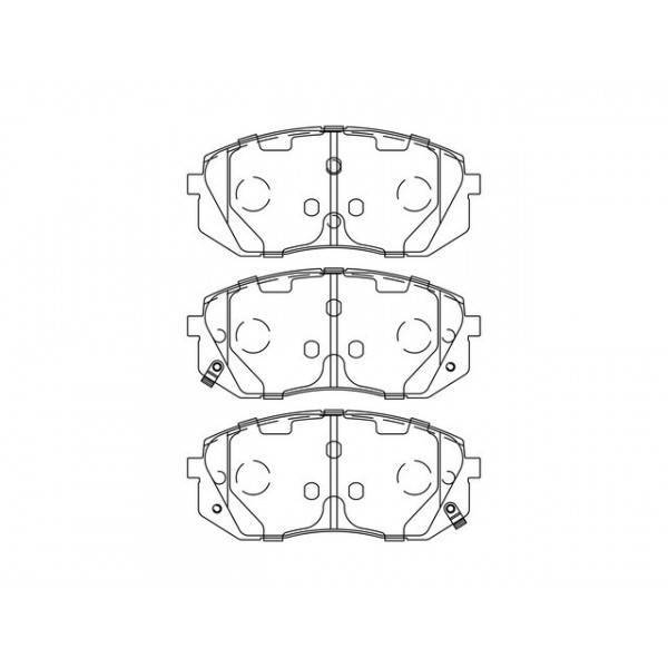 BRK PAD SET FT HYUNDAI KIA 04-23 image