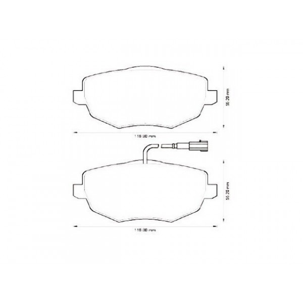 BRK PAD SET FT NISSAN 86-98 image