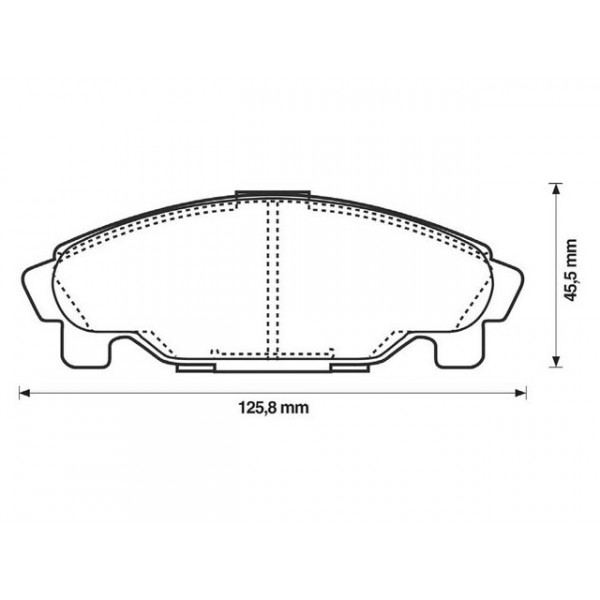 BRK PAD SET FT DAIHATSU MAZDA 79-06 image