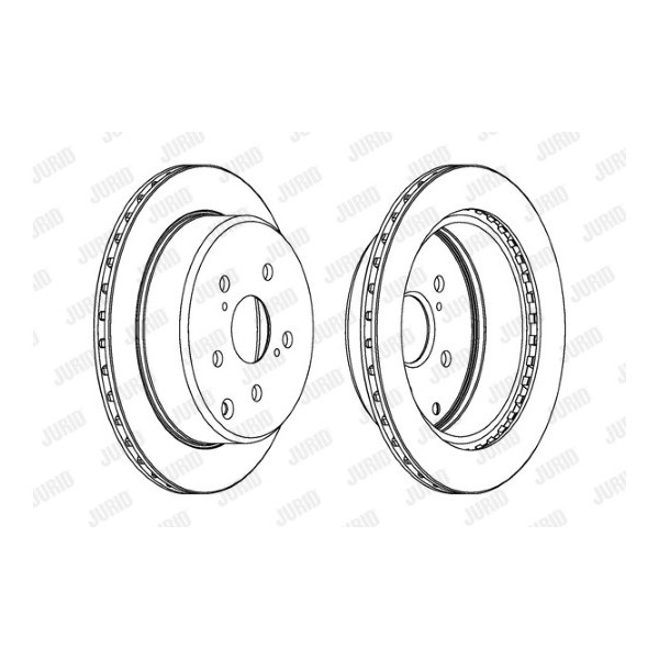 SINGLE BRK DISC R TOYO PREVIA SUPRA 86-00 image