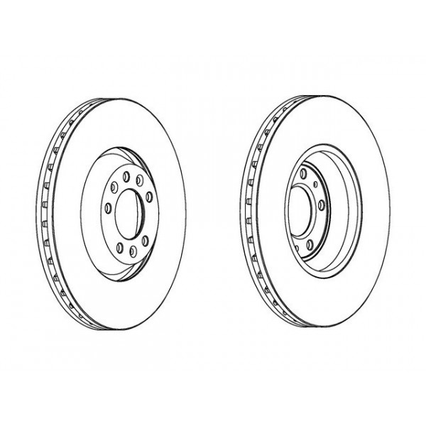 SGL BRK DISC FT CITR C5 C6 PEUG 407 607 99-15 image