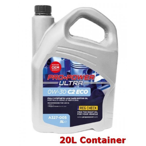 5W-30 C2 ECO Fully Synthetic Low SAPS Engine Oil 20L image