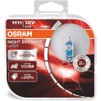 Image for Osram 64211NL-HCB - Night Breaker Laser +150% Bulb H11 (x2)